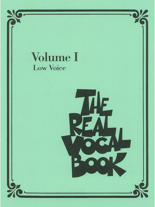 Title details for The Real Vocal Book--Volume I Songbook by Hal Leonard Corp. - Available